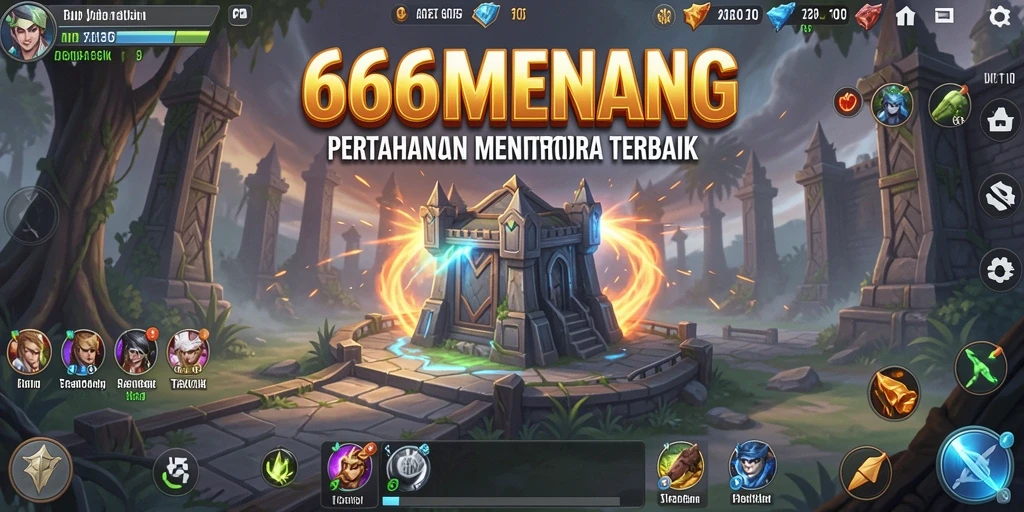 Tampilan gameplay menawan dari 666MENANG dalam pertahanan menara.