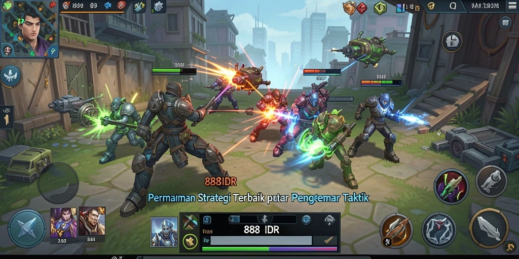 Screenshot gameplay 888IDR menampilkan aksi strategis yang mendebarkan.