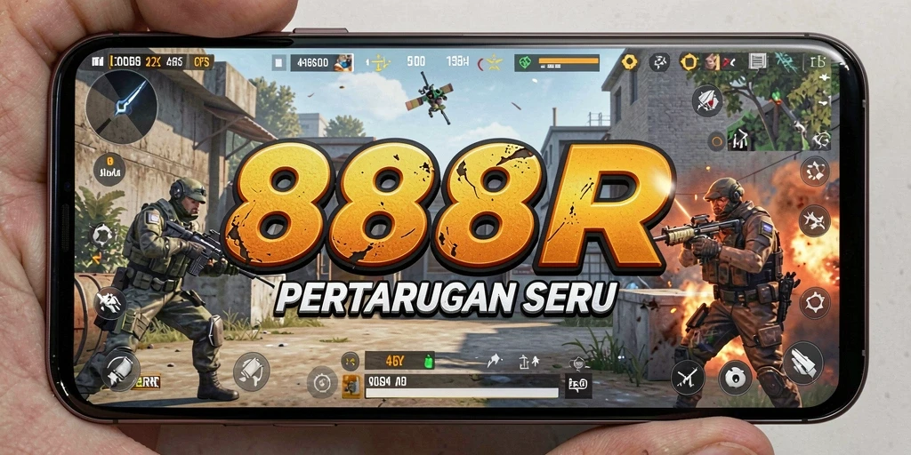 Screenshot gameplay 888R yang menunjukkan aksi tembak-menembak yang mendebarkan.