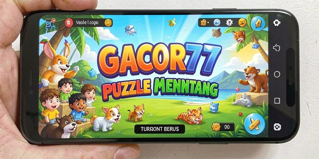 Screenshot utama GACOR77 menampilkan gameplay Puzzle yang menarik.