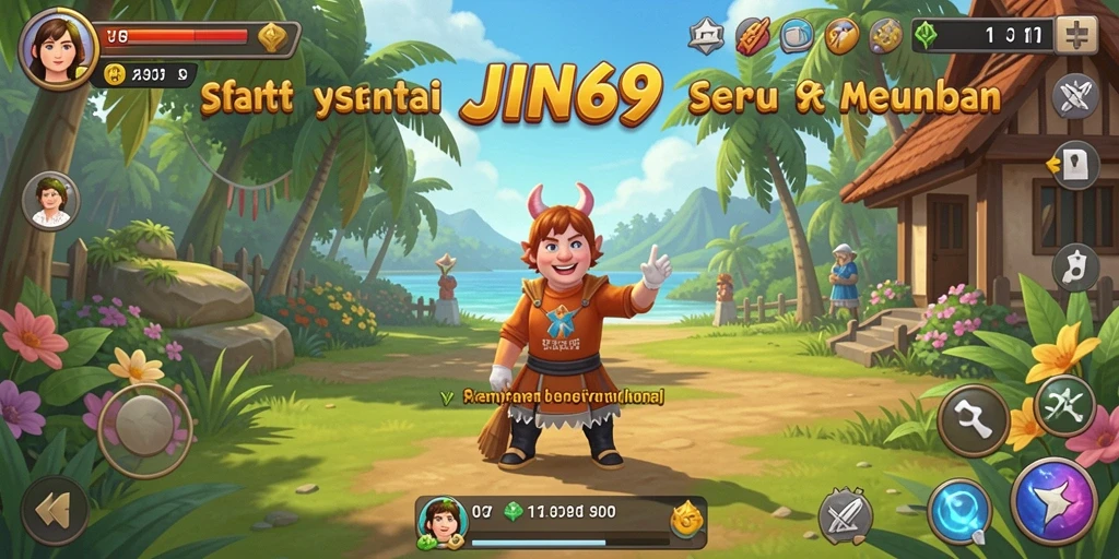 Screenshot utama JIN69 menampilkan aksi gameplay yang mengasyikkan.