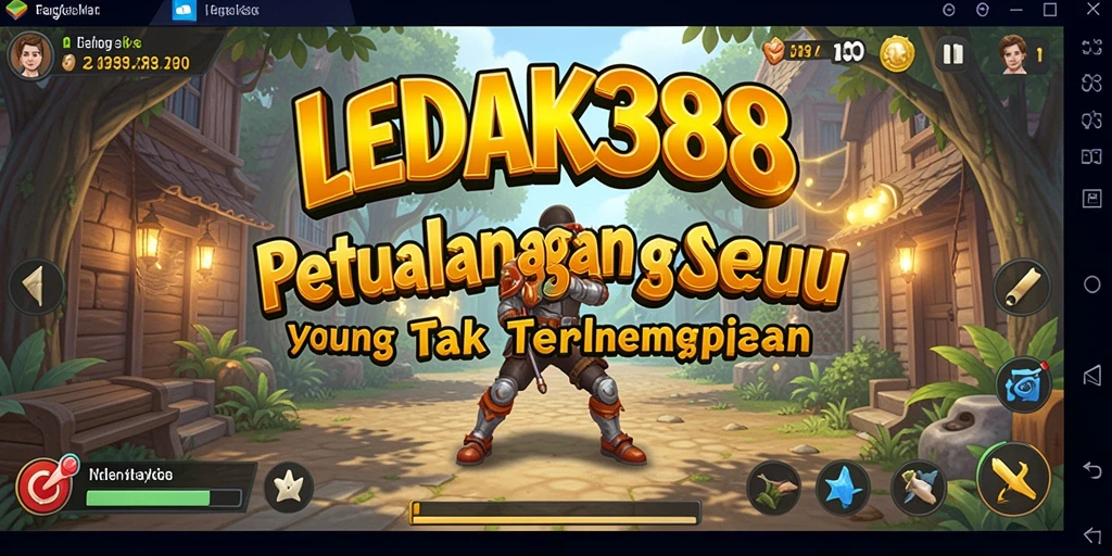 Screenshot gameplay LEDAK388 menampilkan aksi petualangan yang mendebarkan.
