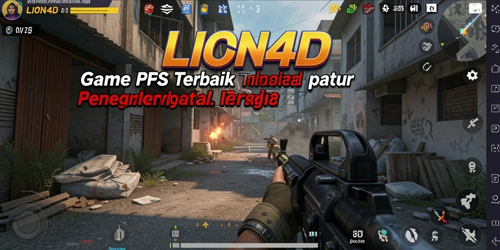 Gameplay seru dan menegangkan dalam LION4D dengan pertempuran FPS.