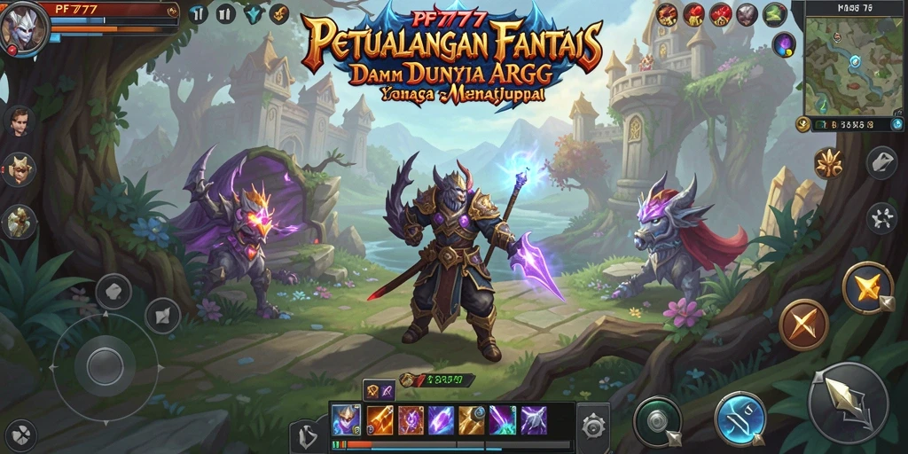 Screenshot gameplay PF777 menampilkan aksi seru dalam pertempuran ARPG.