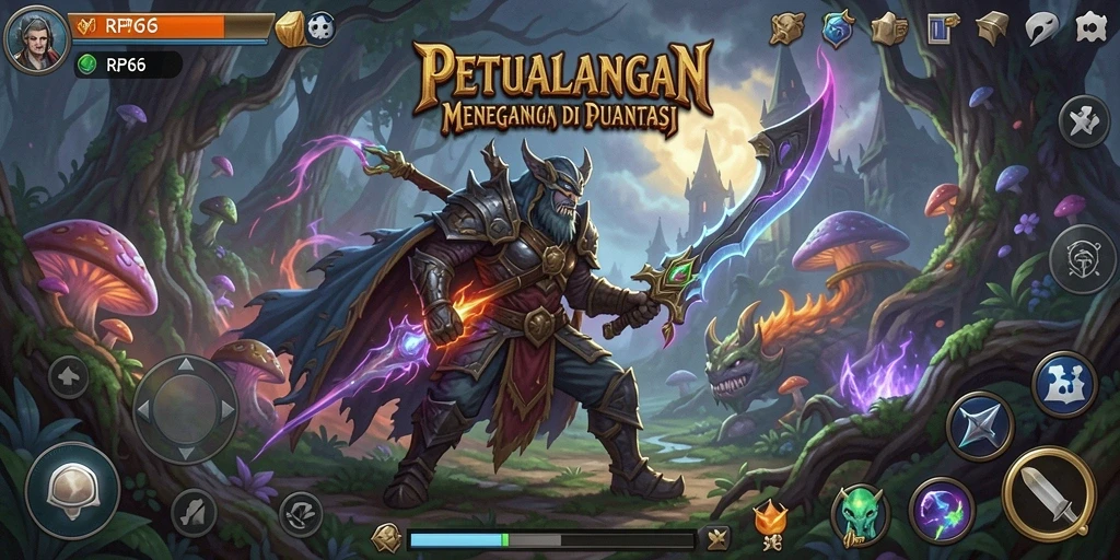Tampilan gameplay RP66 yang menegangkan dengan atmosfer petualangan.