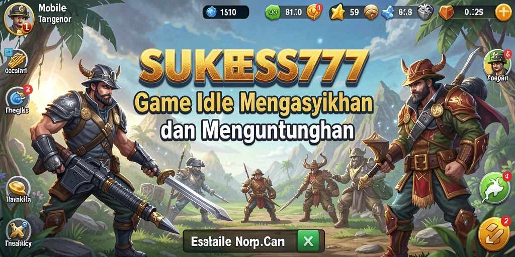 Screenshot gameplay <strong>SUKSES777</strong> menampilkan fitur-fitur Idle yang menarik.