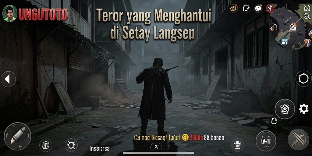 Gameplay UNGUTOTO yang menyeramkan dan penuh ketegangan.
